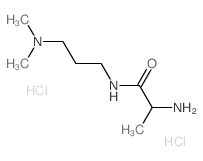 2-Amino-N-[3-(dimethylamino)propyl]propanamide dihydrochloride结构式