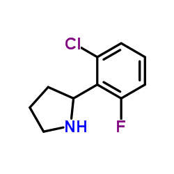 2-(2-Chloro-6-fluorophenyl)pyrrolidine Structure