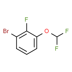 1-Bromo-3-(difluoromethoxy)-2-fluoro-benzene结构式