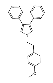 1-(4-methoxyphenethyl)-3,4-diphenyl-1H-pyrrole Structure