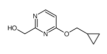 (4-(环丙基甲氧基)嘧啶-2-基)甲醇结构式
