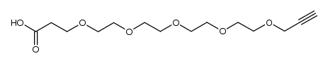 Propargyl-PEG4-C2-acid结构式