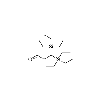3,3-Bis(triethylsilyl)propanal Structure