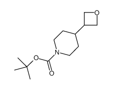 tert-butyl 4-(oxetan-3-yl)piperidine-1-carboxylate structure