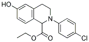 Ethyl 2-(4-chloro-phenyl)-6-hydroxy-1,2,3,4-tetrahydro-isoquinoline-1-carboxylate结构式