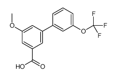 3-methoxy-5-[3-(trifluoromethoxy)phenyl]benzoic acid结构式