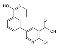 5-[3-(ethylcarbamoyl)phenyl]-2-oxo-1H-pyridine-3-carboxylic acid Structure