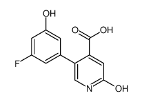 5-(3-fluoro-5-hydroxyphenyl)-2-oxo-1H-pyridine-4-carboxylic acid结构式
