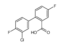 2-(3-chloro-4-fluorophenyl)-5-fluorobenzoic acid结构式