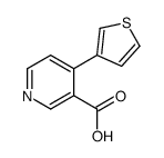 4-thiophen-3-ylpyridine-3-carboxylic acid结构式