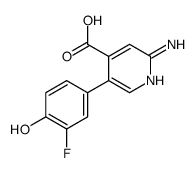 2-amino-5-(3-fluoro-4-hydroxyphenyl)pyridine-4-carboxylic acid Structure