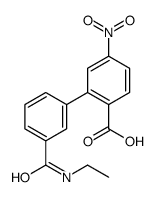 2-[3-(ethylcarbamoyl)phenyl]-4-nitrobenzoic acid Structure