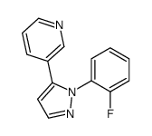 3-(1-(2-FLUOROPHENYL)-1H-PYRAZOL-5-YL)PYRIDINE structure