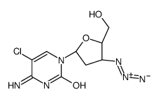 4-amino-1-[(2R,4S,5S)-4-azido-5-(hydroxymethyl)oxolan-2-yl]-5-chloropyrimidin-2-one Structure