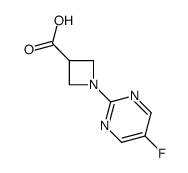 1-(5-Fluoro-pyrimidin-2-yl)-azetidine-3-carboxylic acid structure