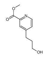methyl 4-(3-hydroxypropyl)pyridine-2-carboxylate结构式