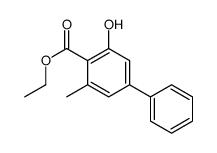 ethyl 2-hydroxy-6-methyl-4-phenylbenzoate结构式