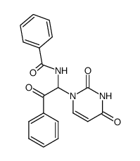 N-[1-(2,4-Dioxo-3,4-dihydro-2H-pyrimidin-1-yl)-2-oxo-2-phenyl-ethyl]-benzamide Structure