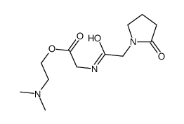 2-(dimethylamino)ethyl 2-[[2-(2-oxopyrrolidin-1-yl)acetyl]amino]acetate结构式