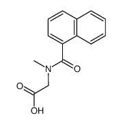 [Methyl-(naphthalene-1-carbonyl)-amino]-acetic acid结构式