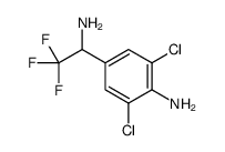 4-(1-amino-2,2,2-trifluoroethyl)-2,6-dichloroaniline结构式