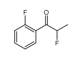 2-fluoro-1-(2-fluorophenyl)propan-1-one Structure