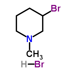 3-Bromo-1-methylpiperidine hydrobromide (1:1) structure