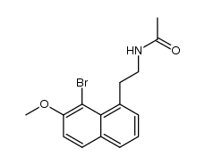 N-[2-(8-bromo-7-methoxy-naphthalen-1-yl)ethyl]acetamide结构式
