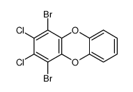 1,4-dibromo-2,3-dichlorodibenzo-p-dioxin结构式