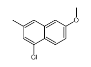 1-chloro-6-methoxy-3-methylnaphthalene结构式