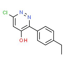 6-Chloro-3-(4-ethylphenyl)-4-pyridazinol structure