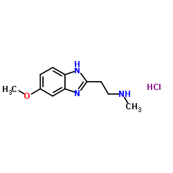 2-(5-Methoxy-1H-benzimidazol-2-yl)-N-methylethanamine hydrochloride (1:1) Structure