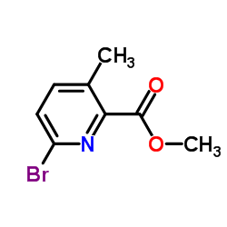 6-Bromo-3-methyl-pyridine-2-carboxylic acid methyl ester Structure
