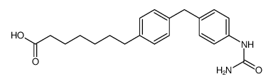 7-<4-(4-ureidobenzyl)phenyl>heptanoic acid结构式