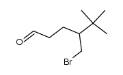 5-bromo-4-(1',1'-dimethylethyl)pentanal结构式