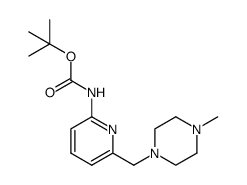 tert-butyl {6-[(4-methylpiperazin-1-yl)methyl]pyridin-2-yl}carbamate Structure