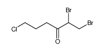 1,2-dibromo-6-chlorohexan-3-one Structure