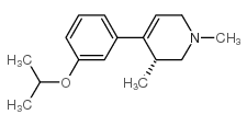 (R)-4-(3-异丙氧基苯基)-1,3-二甲基-1,2,3,6-四氢吡啶结构式