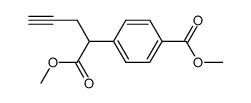 Methyl 4-(1-Methoxy-1-Oxopent-4-Yn-2-Yl)Benzoate Structure