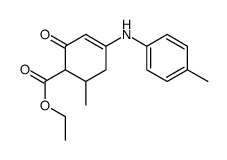 ethyl 6-methyl-4-(4-methylanilino)-2-oxocyclohex-3-ene-1-carboxylate Structure