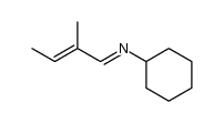 (E)-2-methyl-2-butenal cyclohexylimine Structure