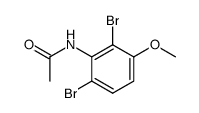 2,6-Dibromo-3-methoxyacetanilide Structure