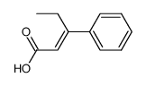 (E)-3-phenyl-2-pentenoic acid Structure