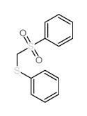 Benzene,[[(phenylsulfonyl)methyl]thio]- structure