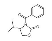 (4S)-3-benzoyl-4-isopropyl-2-oxazolidinone Structure