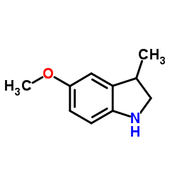 5-Methoxy-3-methylindoline结构式