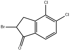 2-bromo-4,5-dichloro-2,3-dihydro-1h-inden-1-one Structure