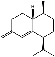 Naphthalene, 1,2,3,4,4a,5,6,7-octahydro-4-methyl-7-methylene-1-(1-methylethyl)-, (1S,4S,4aR)- Structure