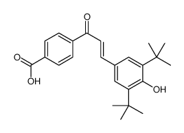 4-[(E)-3-(3,5-ditert-butyl-4-hydroxyphenyl)prop-2-enoyl]benzoic acid Structure