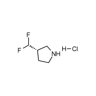 (3S)-3-(Difluoromethyl)pyrrolidinehydrochloride Structure